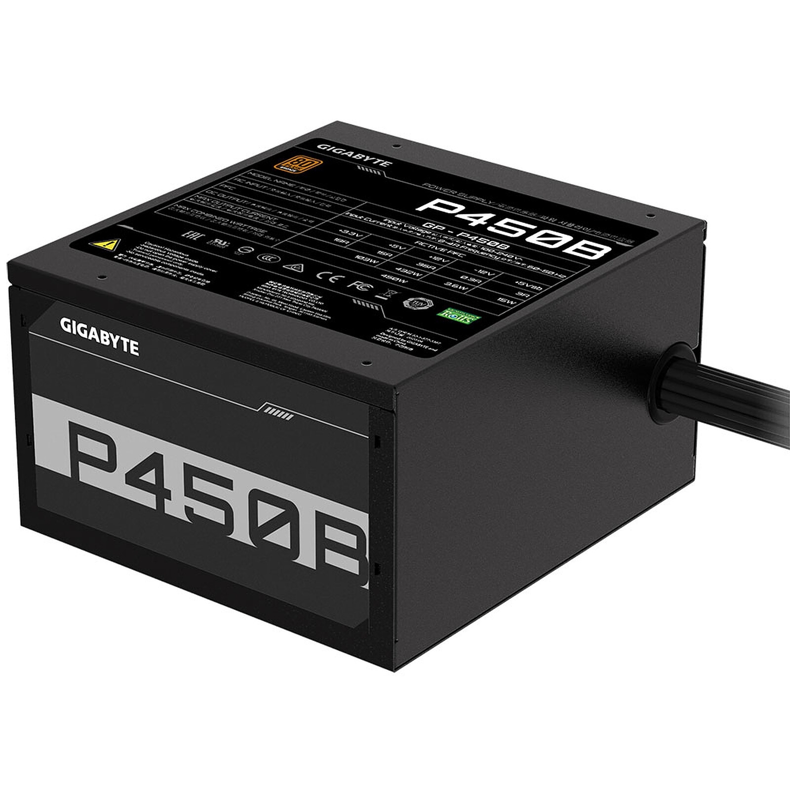 Aucune photo du produit GIGABYTE  450W - GP-P450B - 80 plus Bronze