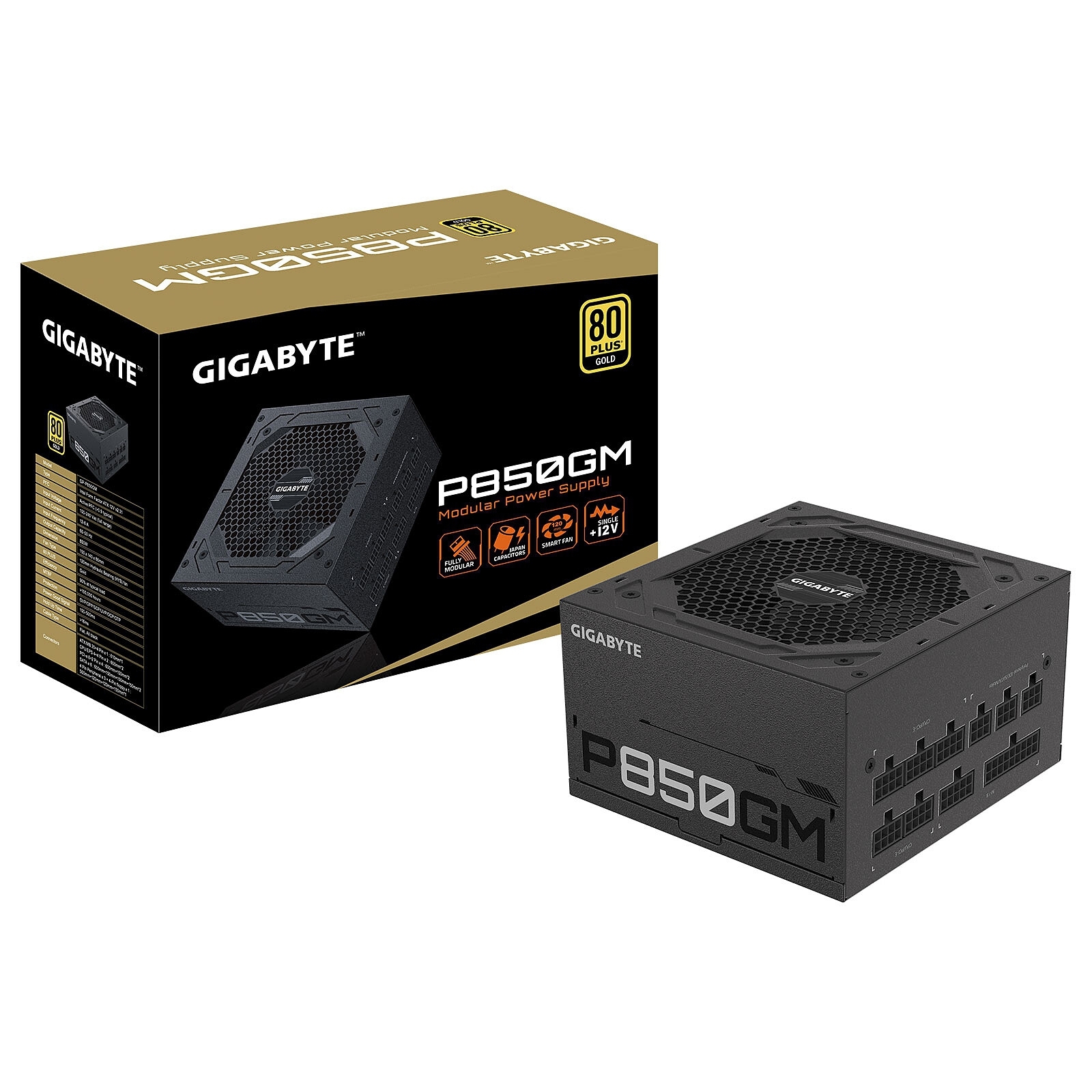 Aucune photo du produit GIGABYTE 850W - GP-P850GM - 80 plus Gold Modulaire