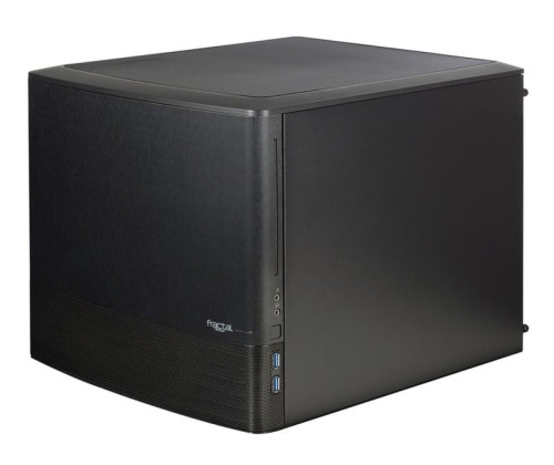 Boîtier Fractal Design Node 804, Format Micro-ATX. Porte vitrée sur le coté.