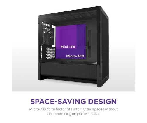 Aucune photo du produit NZXT H3 Flow micro-ATX Mid-tower Case - All Black Color