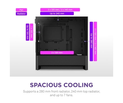 Aucune photo du produit NZXT H3 Flow micro-ATX Mid-tower Case - All Black Color