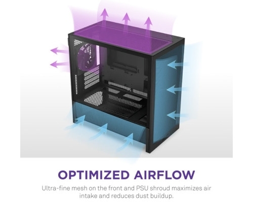 Aucune photo du produit NZXT H3 Flow micro-ATX Mid-tower Case - All Black Color