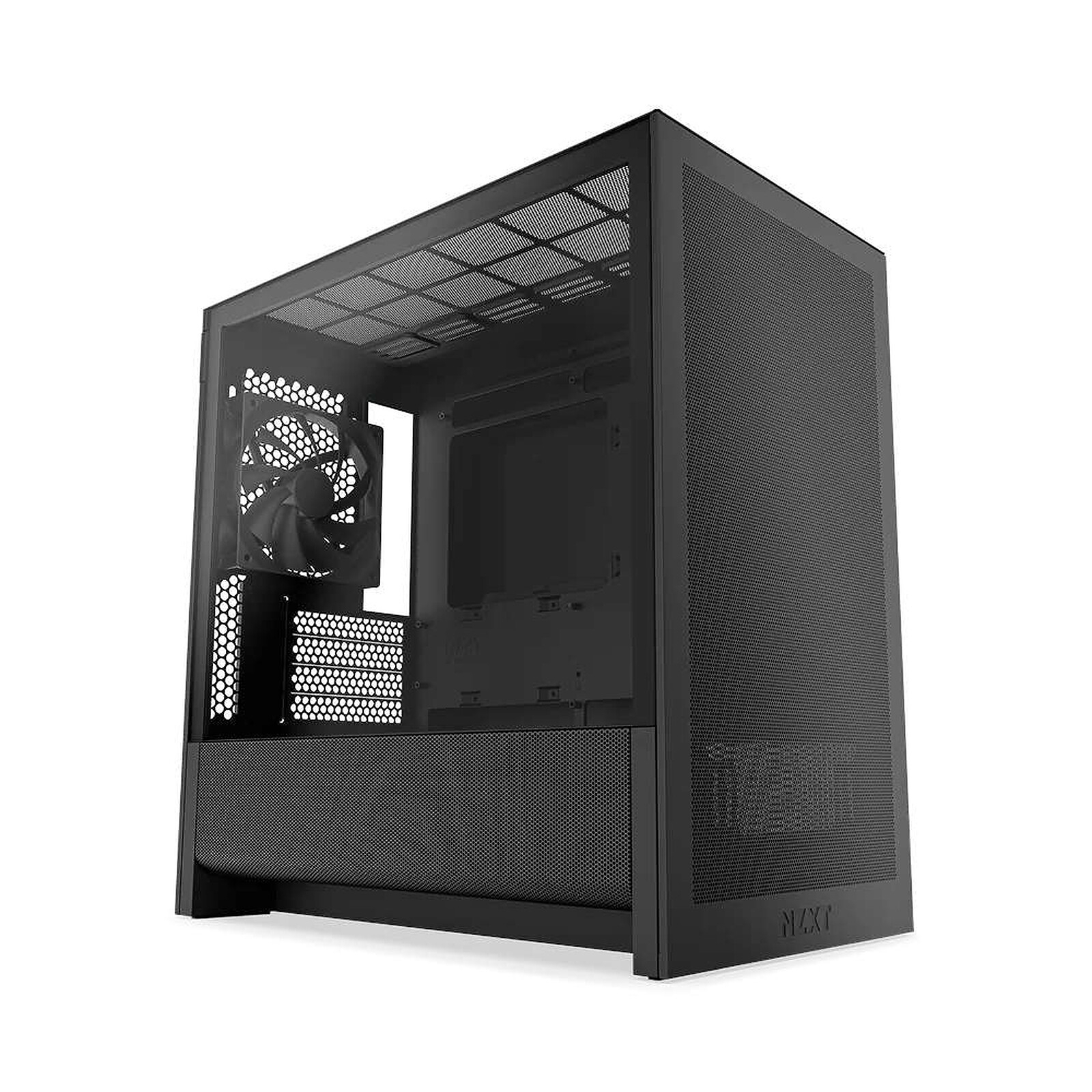 NZXT H3 Flow micro-ATX Mid-tower Case - All Black Color, format Micro ATX.