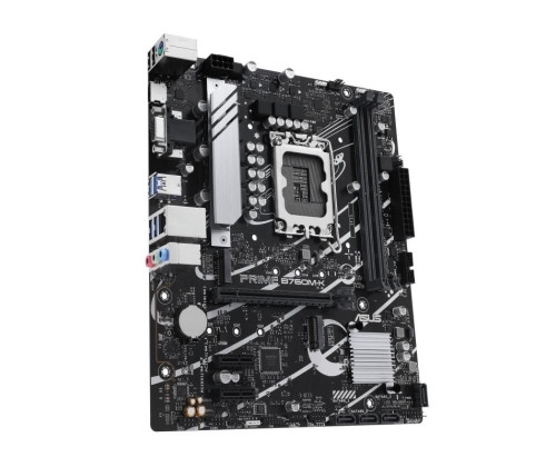 ASUS PRIME B760M-K DDR5, Format Micro-ATX, Socket LGA 1700, 2 x DDR5, 2 x M2nvme, 4 x SATA.