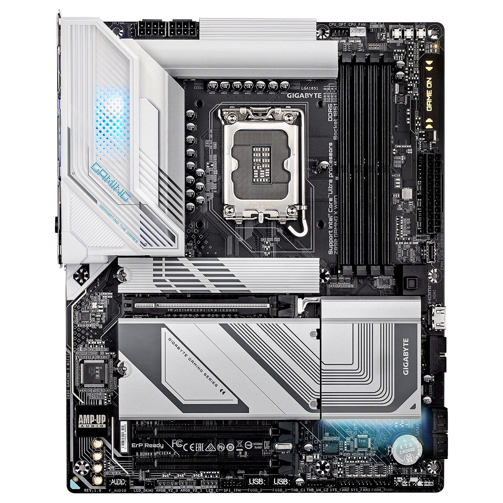 GIGABYTE Z890 GAMING X WIFI7, Format ATX, Socket LGA1851, 4 x DDR5, 4 x M2 nvme, Wifi 7 et Bluetooth 5.4.