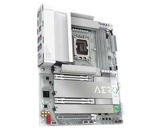 GIGABYTE Z890 AERO G, blanche, format ATX, Socket LGA 1851, 4 x DDR5, 5 x M.2 Nvme, Wifi 7.