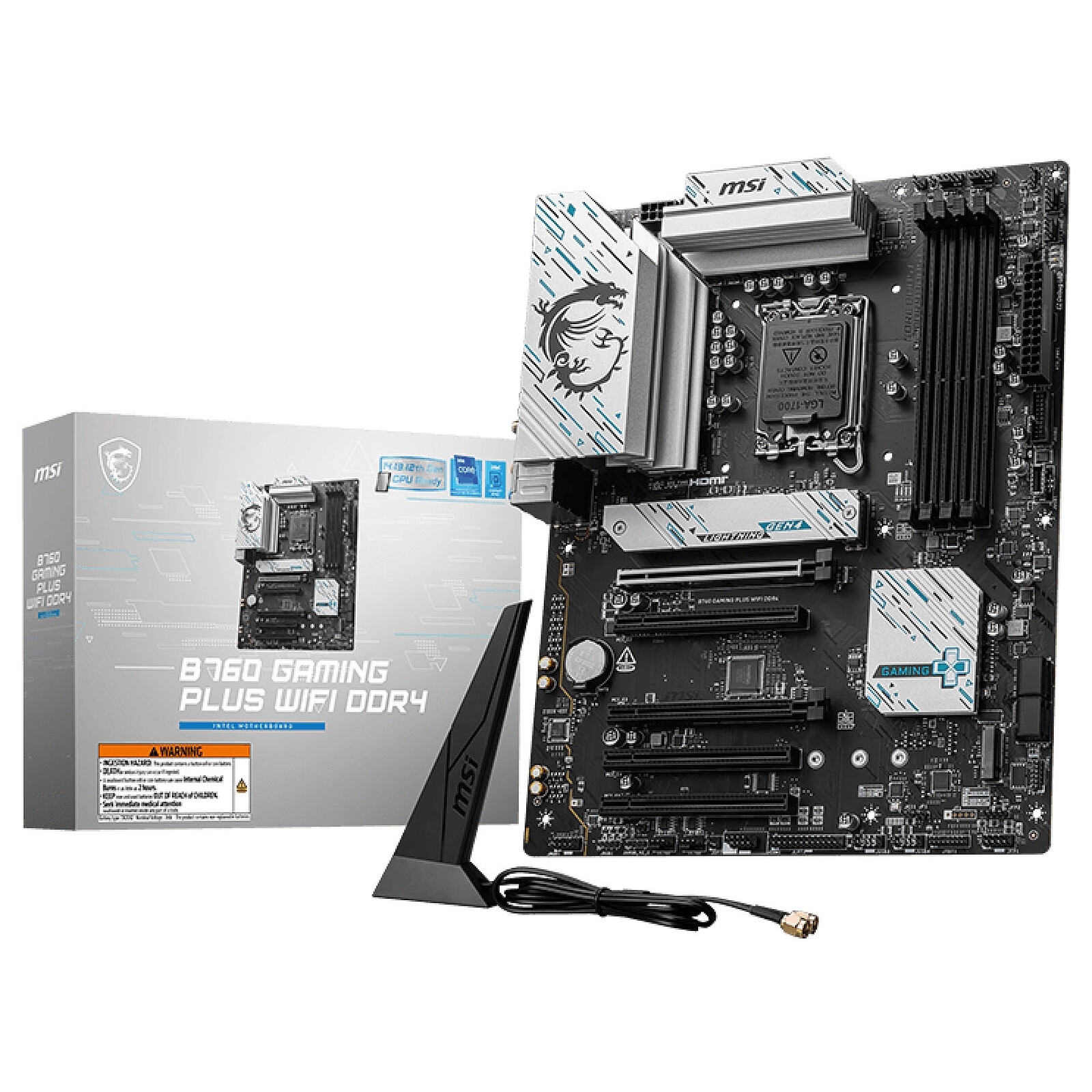 Aucune photo du produit MSI B760 GAMING PLUS WIFI DDR4