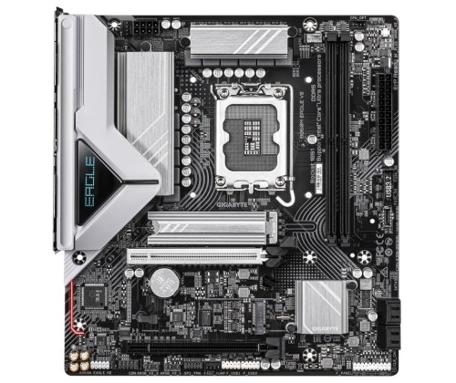 GIGABYTE B860M EAGLE V2, Socket LGA 1851, Format Micro ATX, 2 x DDR5, 1 x HDMI, 1 x DsiplayPort.