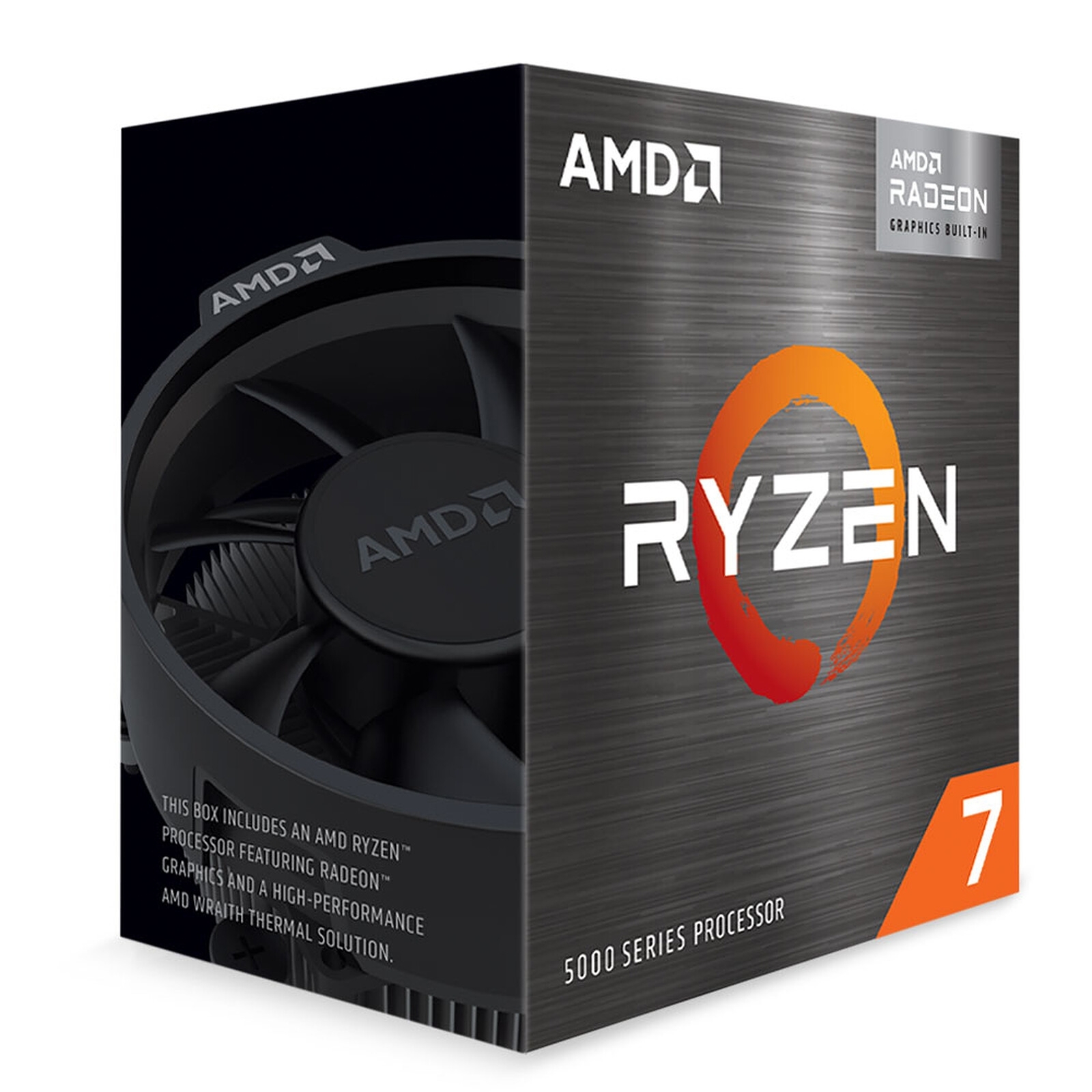 AMD Ryzen 7 5700G, Socket AM4, ( 8 Coeurs / 16 Threads / 4.6 Ghz ), Vidéo AMD Radeon Vega Graphics intégrée.