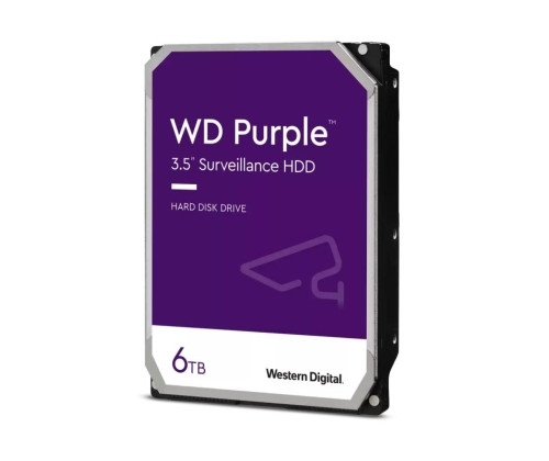 Western Digital Purple disque dur 6 To 5400 tr/min 256 Mo 3.5''.