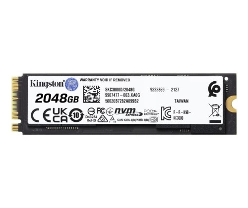 Aucune photo du produit KINGSTON SSD KC3000 2 To PCIe 4.0 M.2 NVMe