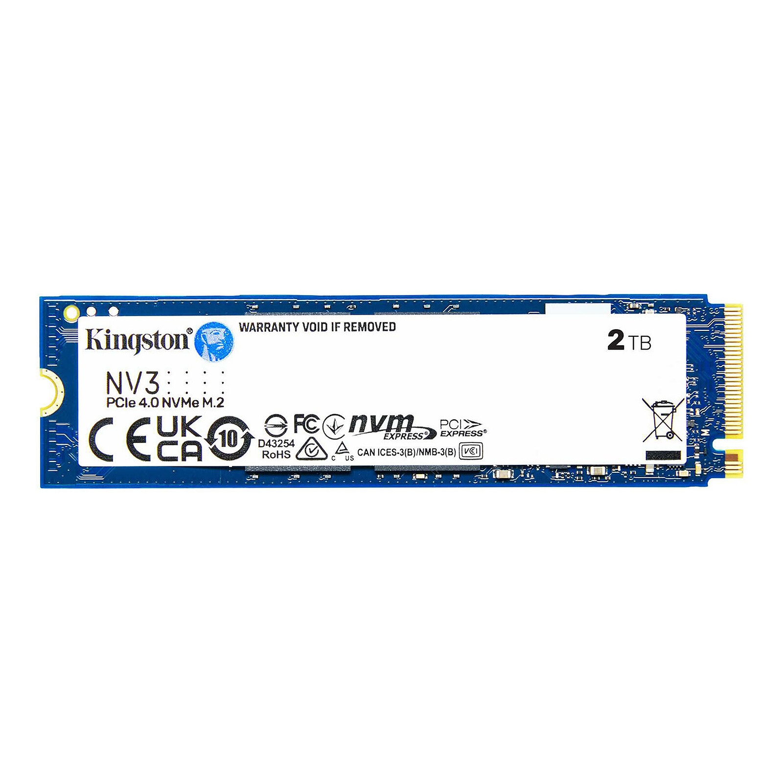 Aucune photo du produit Kingston Technology 2000 Go NV3 M.2 2280 NVMe PCIe 4.0
