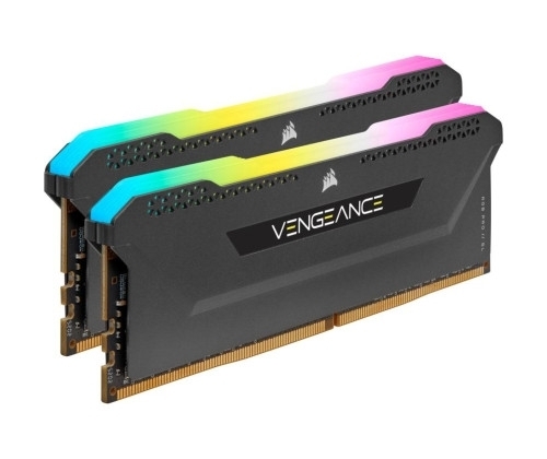 CORSAIR VENGEANCE RGB PRO SL 32 Go  ( 2 x 16Go ) DDR4 PC-3200 CL16 NOIR (CMH32GX4M2E3200C16)