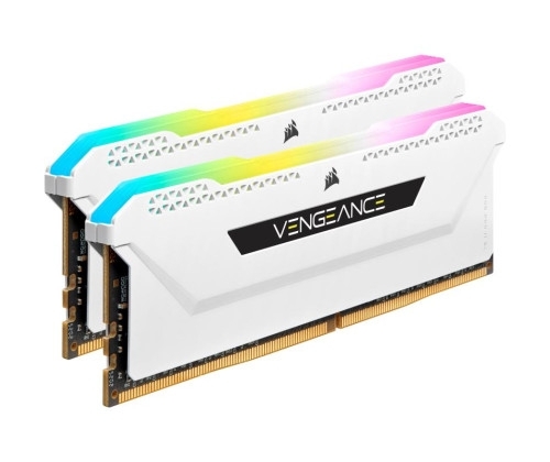 Aucune photo du produit CORSAIR VENGEANCE RGB PRO DDR4 32 Go ( 2 x 16 Go ) PC-3200 CL16, blanc, RGB