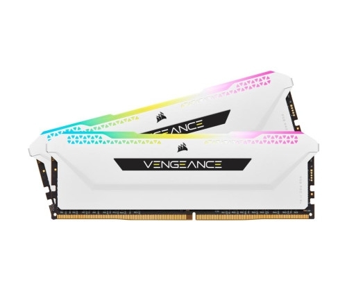 Aucune photo du produit CORSAIR VENGEANCE RGB PRO DDR4 32 Go ( 2 x 16 Go ) PC-3200 CL16, blanc, RGB