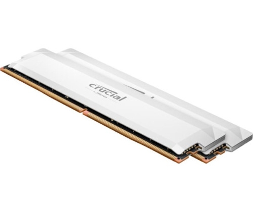Crucial Pro 32 Go ( 2 x 16 Go ) DDR5 PC-6400 CL38 Blanches (CP2K16G64C38U5W).