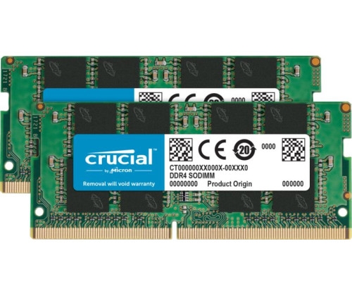CRUCIAL SODIMM 32 Go ( 2 x 16 Go ) DDR4 PC-3200 CL22 (CT2K16G4SFRA32A).