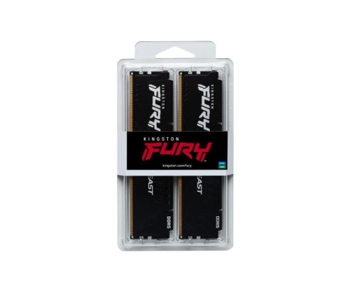 Aucune photo du produit Kingston Technology FURY Beast 64 Go ( 2 x 32 Go ) DDR5 PC-6000 CL30 Black EXPO