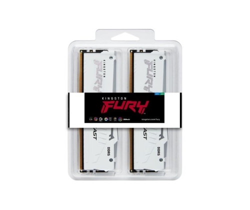 Aucune photo du produit Kingston Technology FURY Beast 64 Go ( 2 x 32 Go ) DDR5 PC-6000 CL30 White RGB EXPO