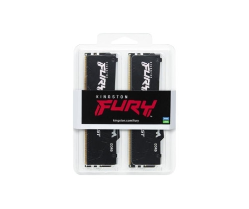 Aucune photo du produit Kingston Technology FURY Beast 64 Go ( 2 x 32 Go ) DDR5 PC-6000 CL30 RGB EXPO