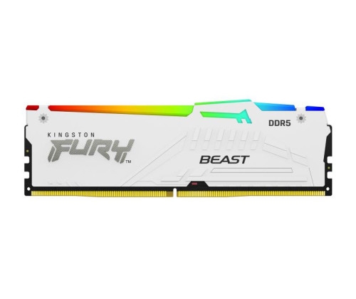 Aucune photo du produit Kingston Technology FURY Beast 32 Go ( 2 x 16 Go ) DDR5 PC-6000 CL30 White RGB EXPO