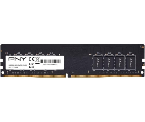 PNY DIMM Performance 8 Go DDR4 PC-3200 CL22 (MD8GSD43200-SB).