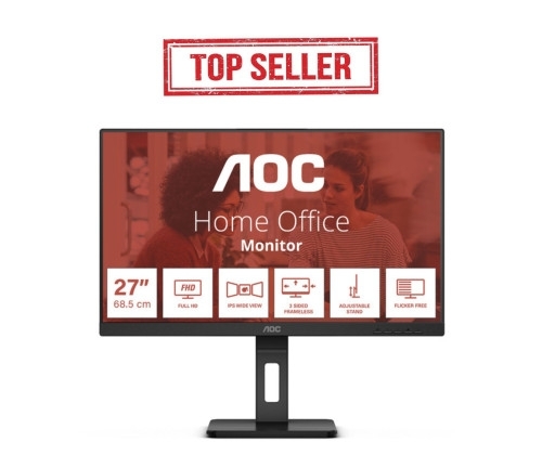 AOC E3 27E3QAF, 27'' FullHD, 4ms, 75hz, IPS, Pivot, HDMI, DisplayPort