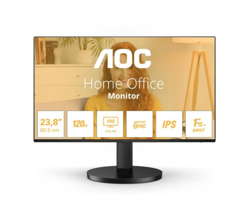 AOC 24B3HA2, moniteur 24'' FullHD, IPS, 100hz, 4ms, HDMI / VGA.