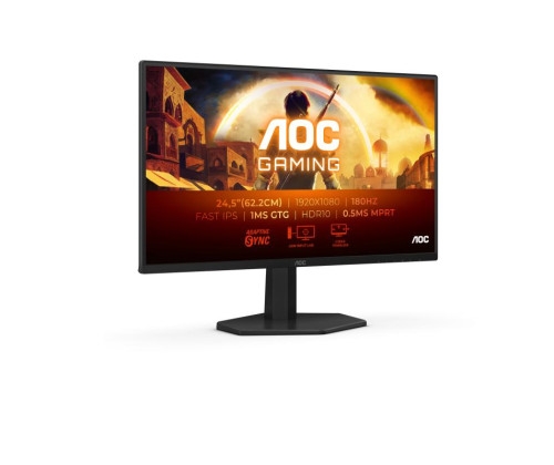 AOC G4 25G42E, Moniteur 24.5'' FullHD, 180hz, 0.5ms, Fast IPS.