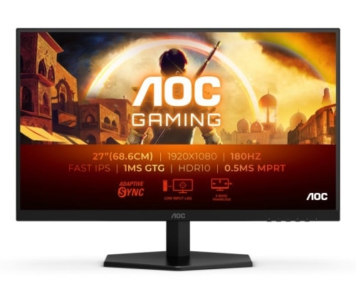 AOC 27G42E, 27'' FullHD, Fast IPS, 180hz, 1ms, HDMI / DP.