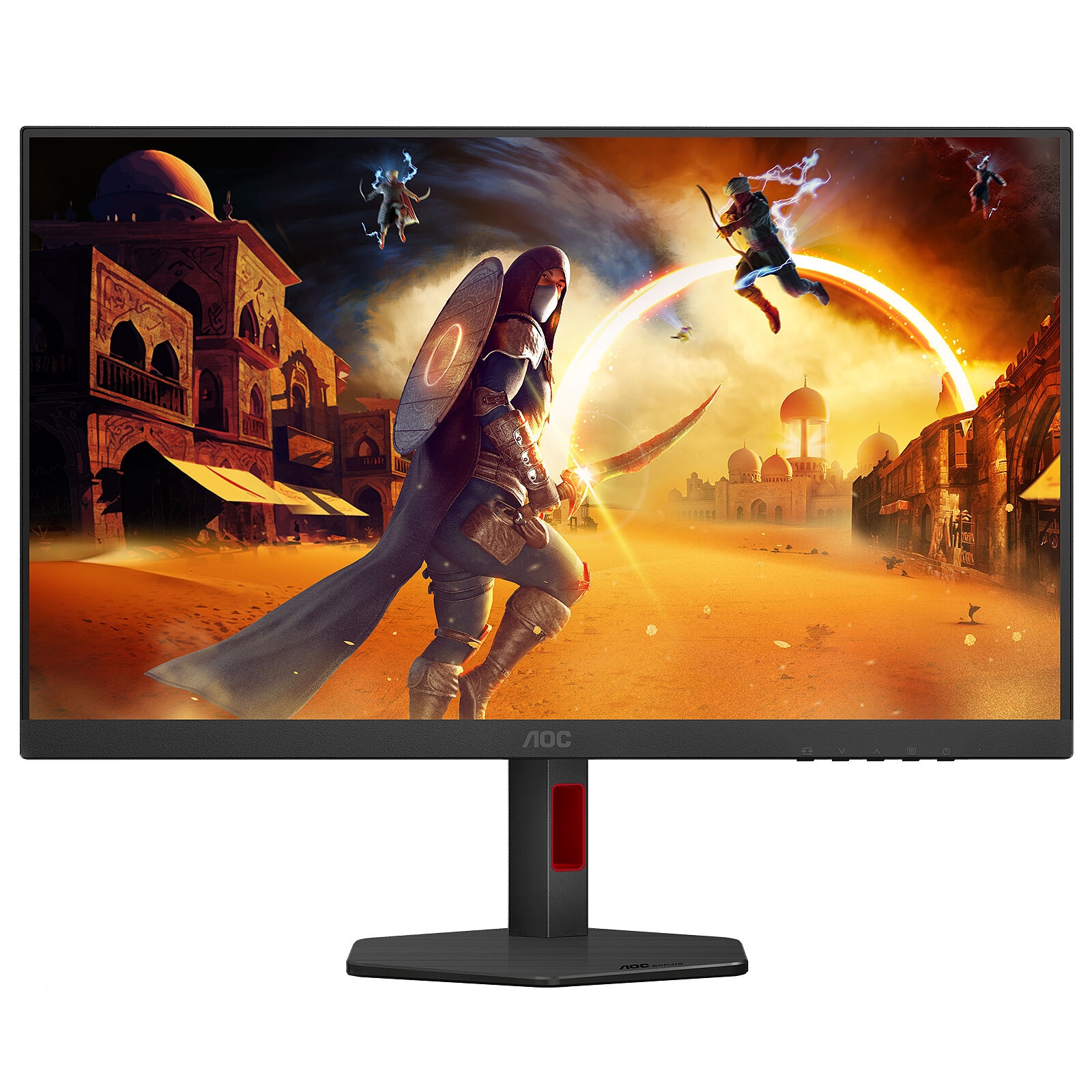 AOC U27G4R, moniteur 27'' 4K, 320hz en FullHD, 160hz en 4K, 0.5ms, Fast IPS, Pivot, Hub USB.