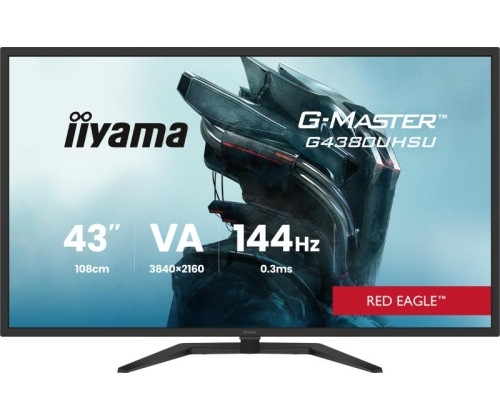 IIYAMA G-MASTER G4380UHSU-B2, écran 43'' 4K, IPS, 144hz, 0.4ms, 2xHDMI / DisplayPort / USB, Son.