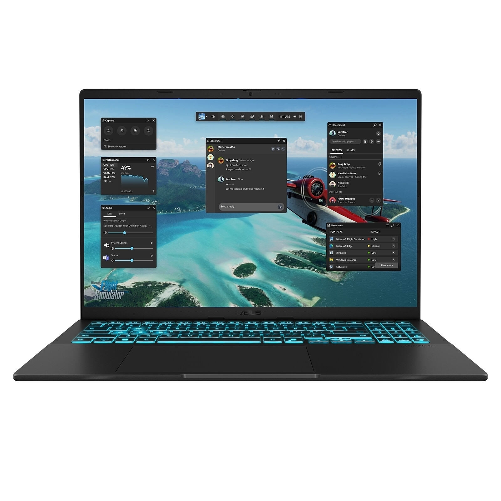 ASUS V16 V3607VH-RP011W, CPU Intel Core 5 210H, 16 Go de RAM, SSD 512 Go, Vidéo Geforce RTX 5050, Ecran 16'' 1920 x 1200, Windows 11.