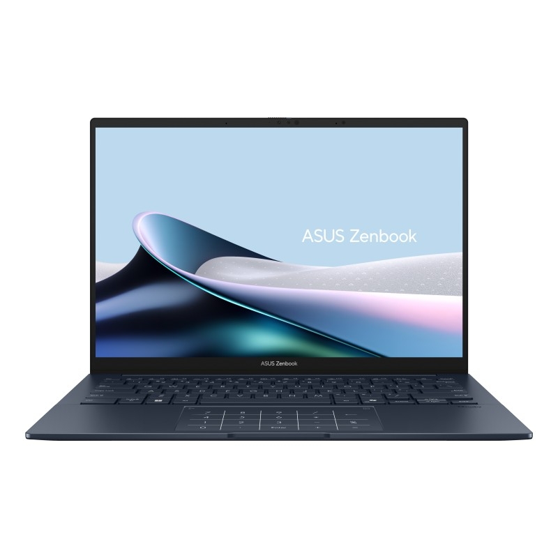 ASUS Zenbook 14 UX3405CA-DICQD1120X OLED, CPU Intel Core Ultra 5 225H, 16 Go de RAM, SSD 512 Go, écran 14'' 1920 x 1200, Vidéo Intel ARC Graphics 130T, Windows 11 PRO.