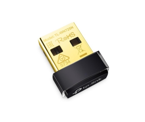 TP-Link TL-WN725N WLAN 150 Mbit/s, adaptateur Nano USB.