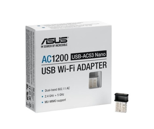 Aucune photo du produit ASUS USB-AC53 Nano - Adaptateur USB Wi-Fi double bande AC1200
