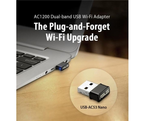 Aucune photo du produit ASUS USB-AC53 Nano - Adaptateur USB Wi-Fi double bande AC1200