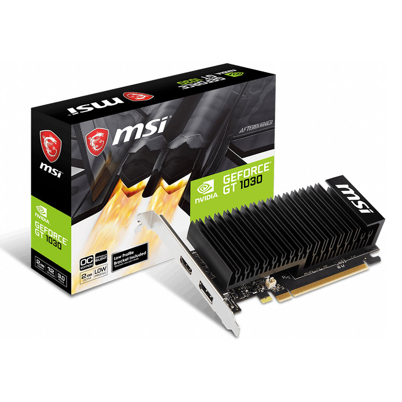 MSI GEFORCE GT-1030 4GHD4 LP OC 4 Go de RAM