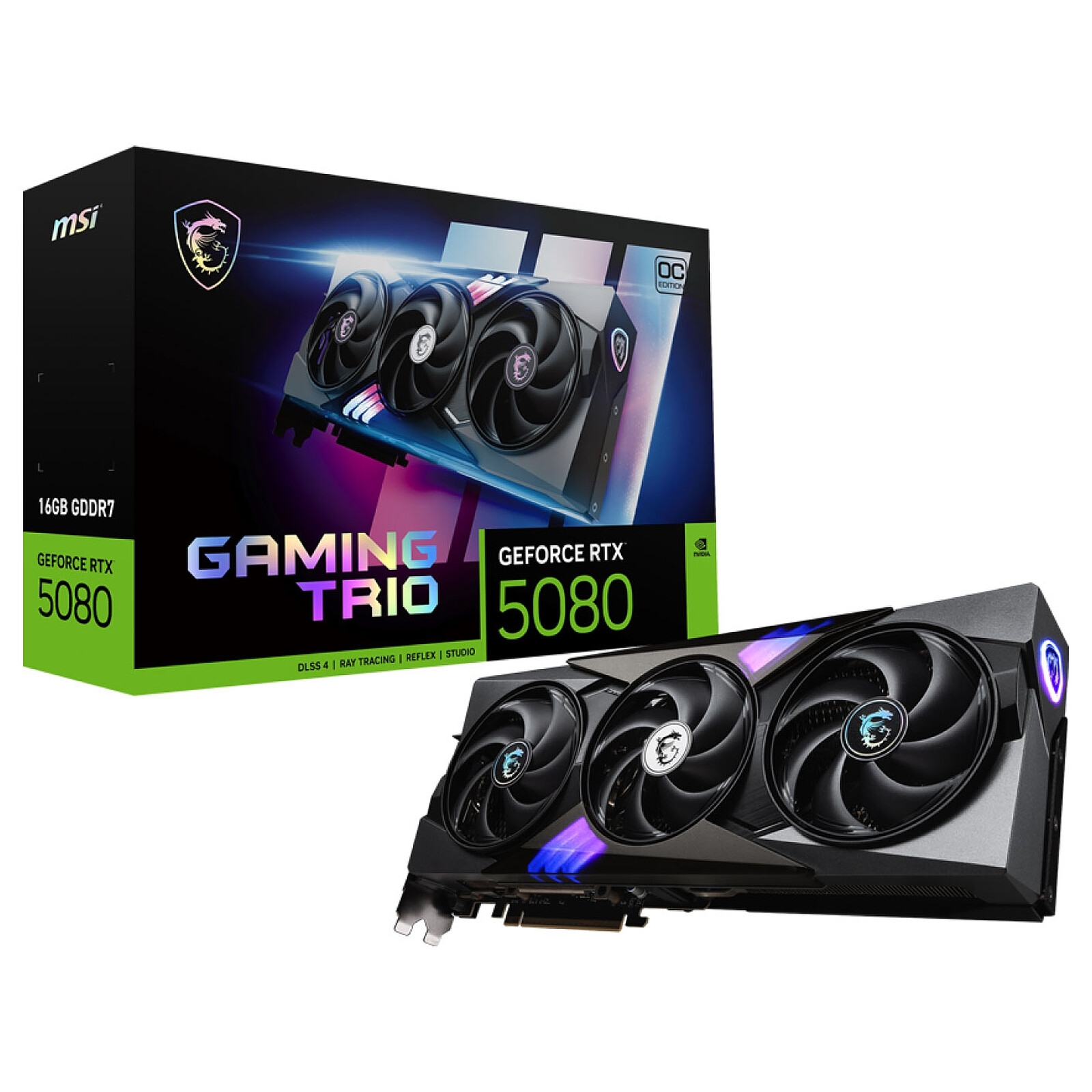 Aucune photo du produit MSI GAMING GEFORCE RTX 5080 16G TRIO OC