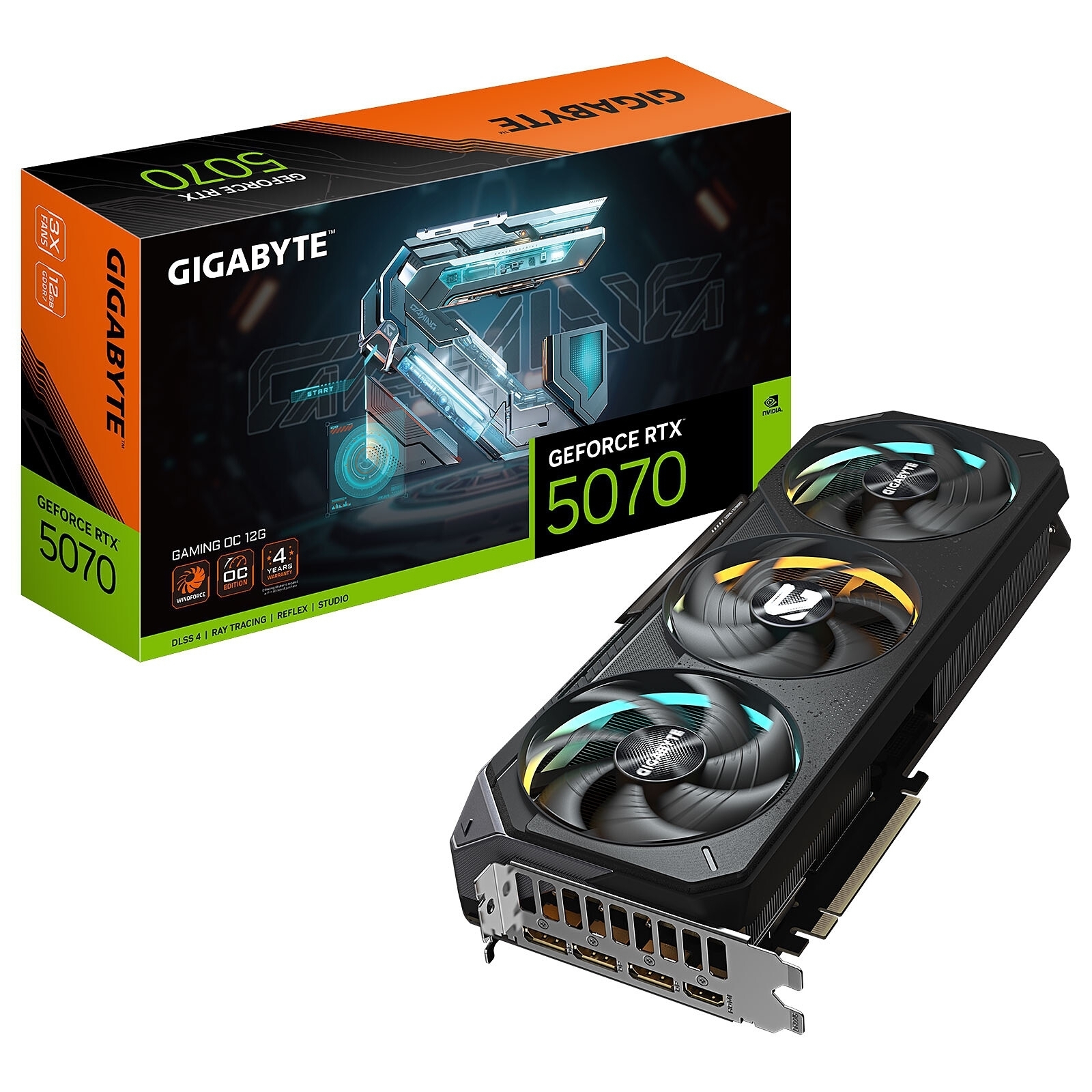 Aucune photo du produit GIGABYTE GeForce RTX 5070 GAMING GV-N5070GAMING OC-12GD