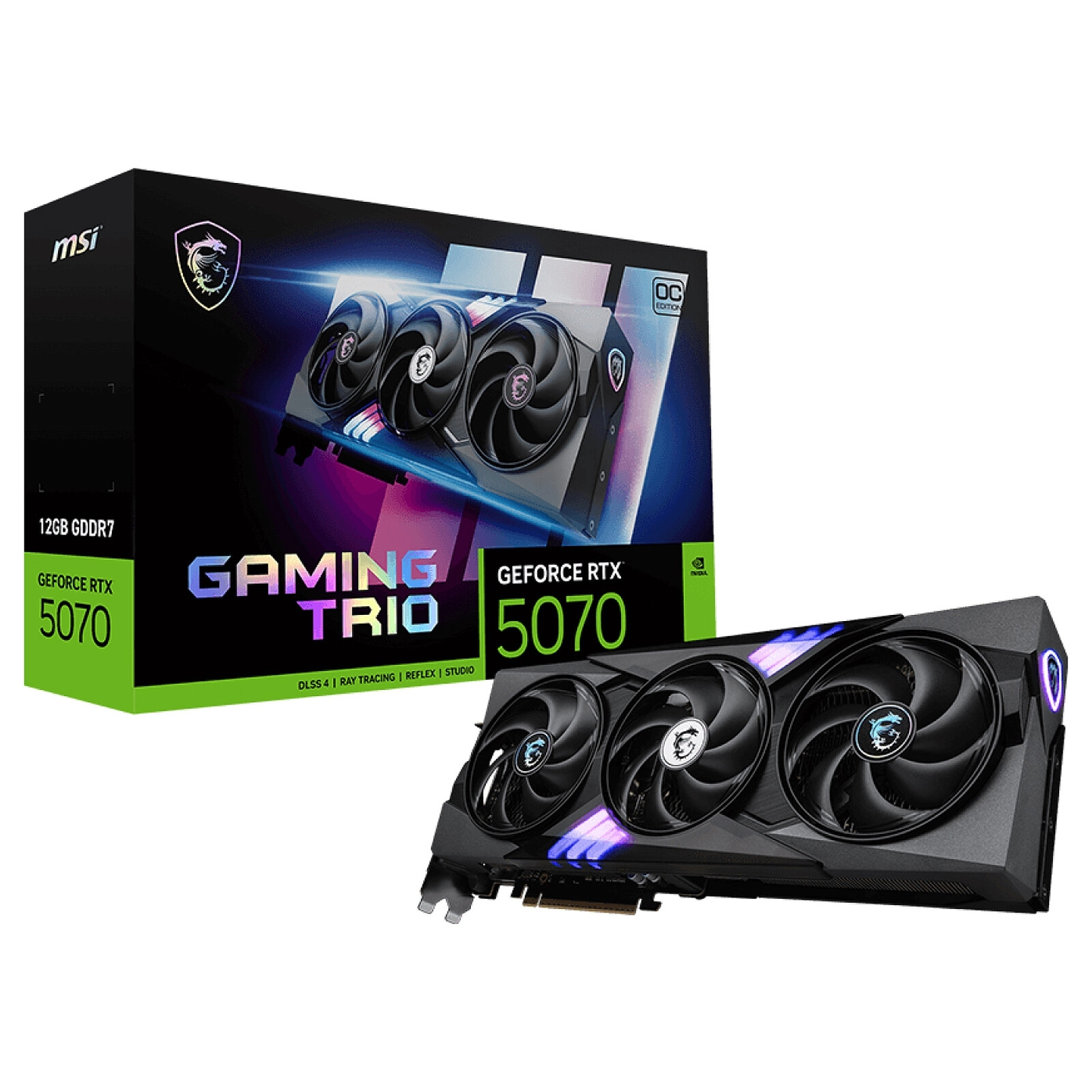 Aucune photo du produit MSI GAMING GeForce RTX 5070 12G TRIO OC