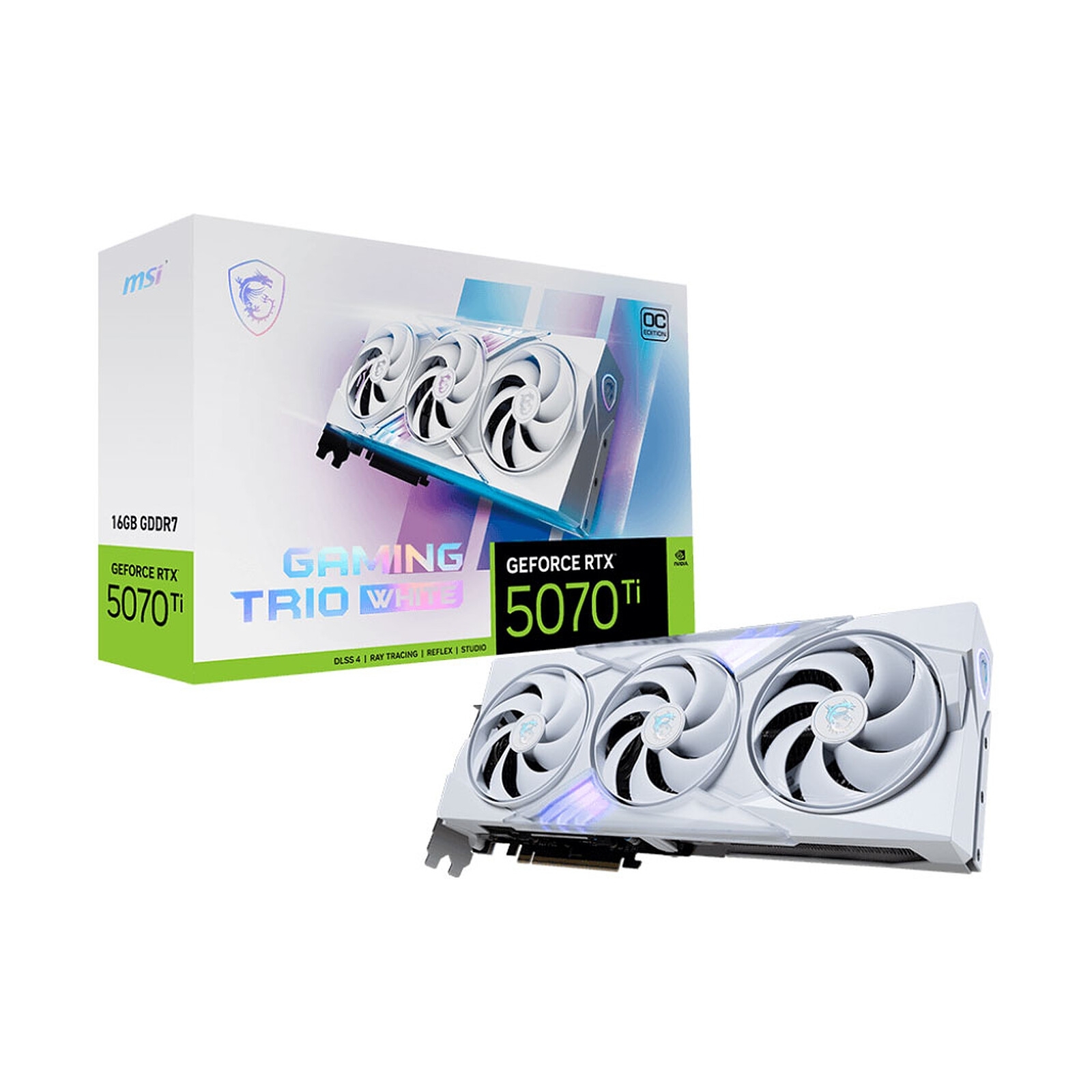Aucune photo du produit MSI RTX 5070TI 16G GAMING TRIO OC WHITE