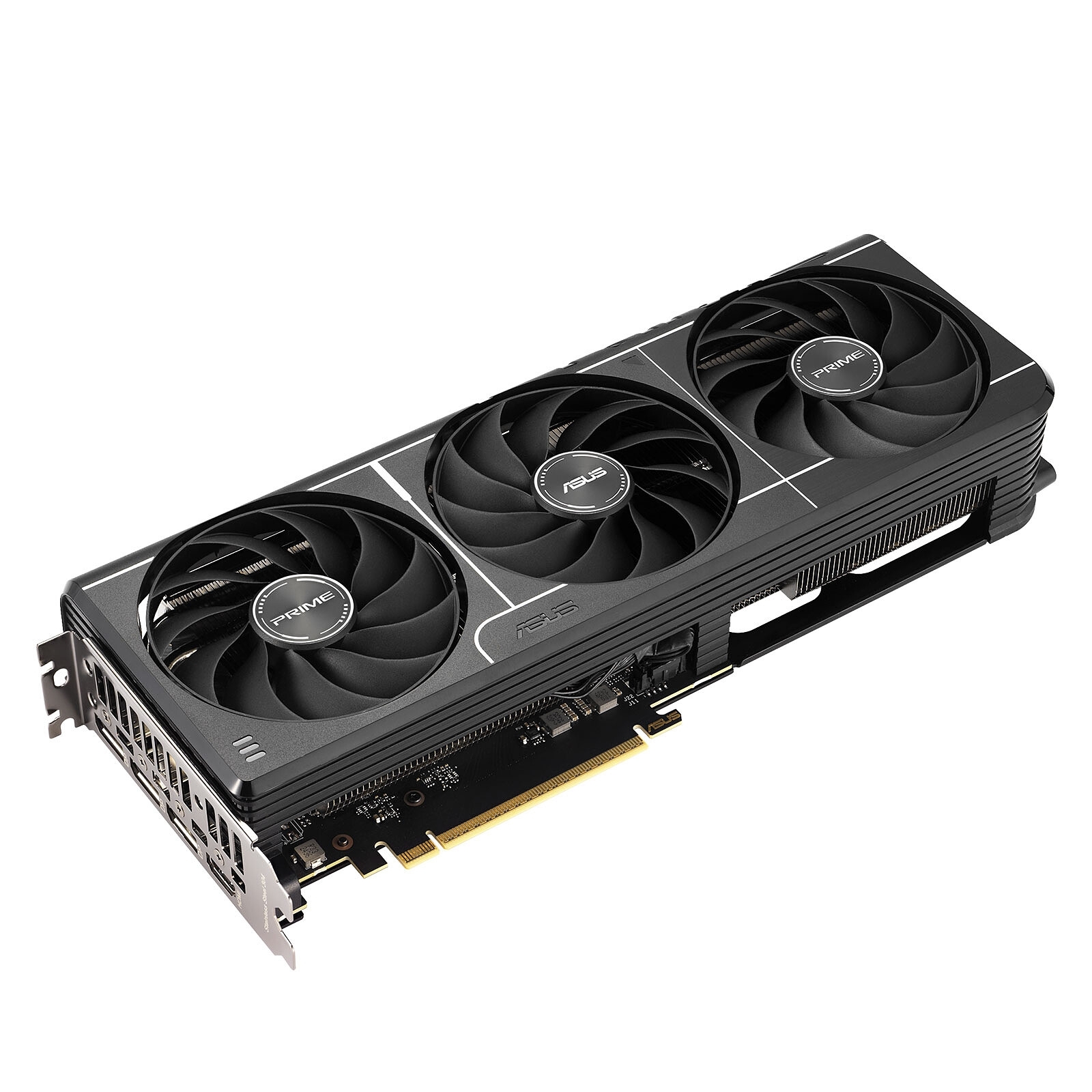 ASUS Prime RTX5060TI O16G, NVIDIA GeForce RTX 5060 Ti 16 Go GDDR7, triple ventilation, 1 x HDMI, 3 x DisplayPort.