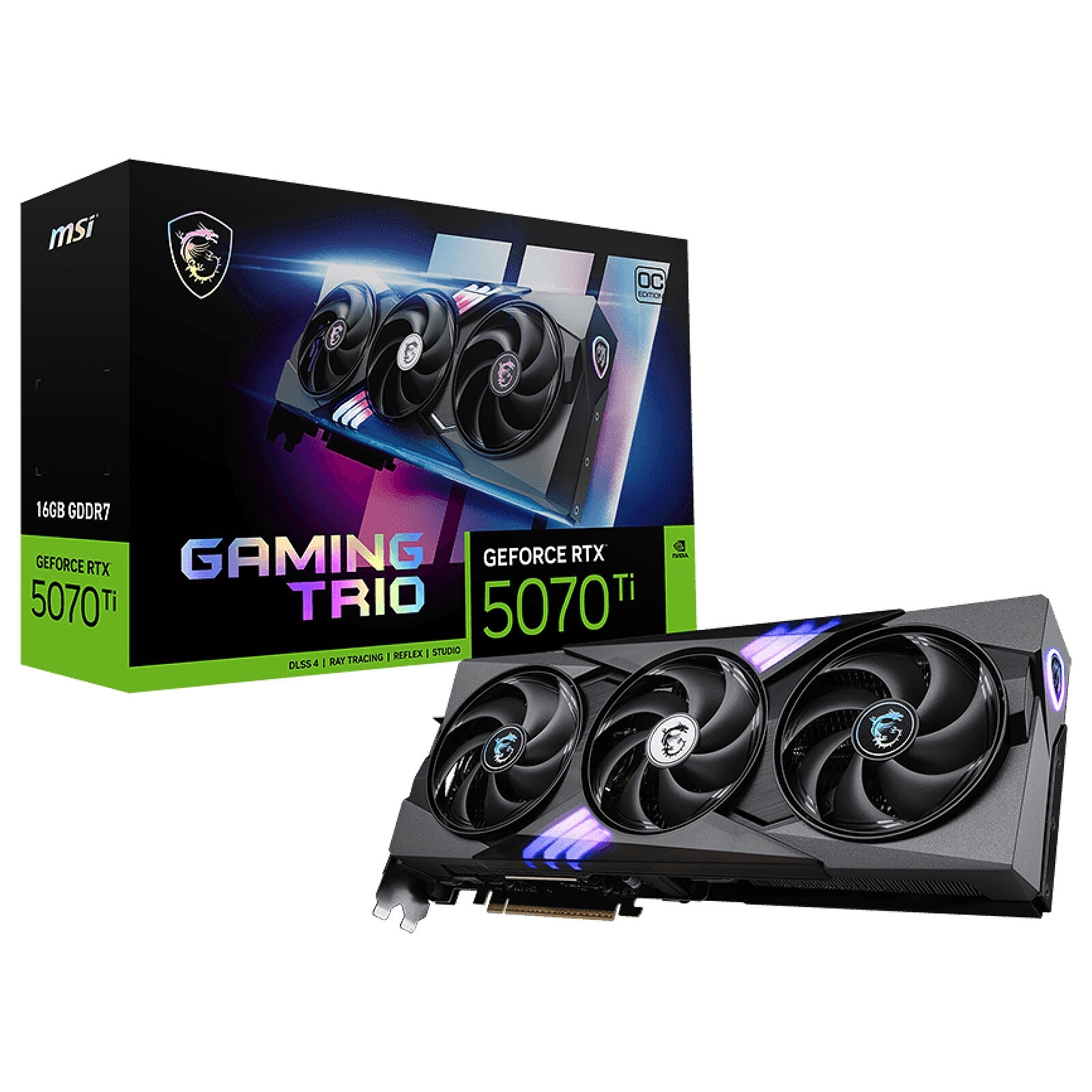 Aucune photo du produit MSI RTX 5070TI 16G GAMING TRIO OC