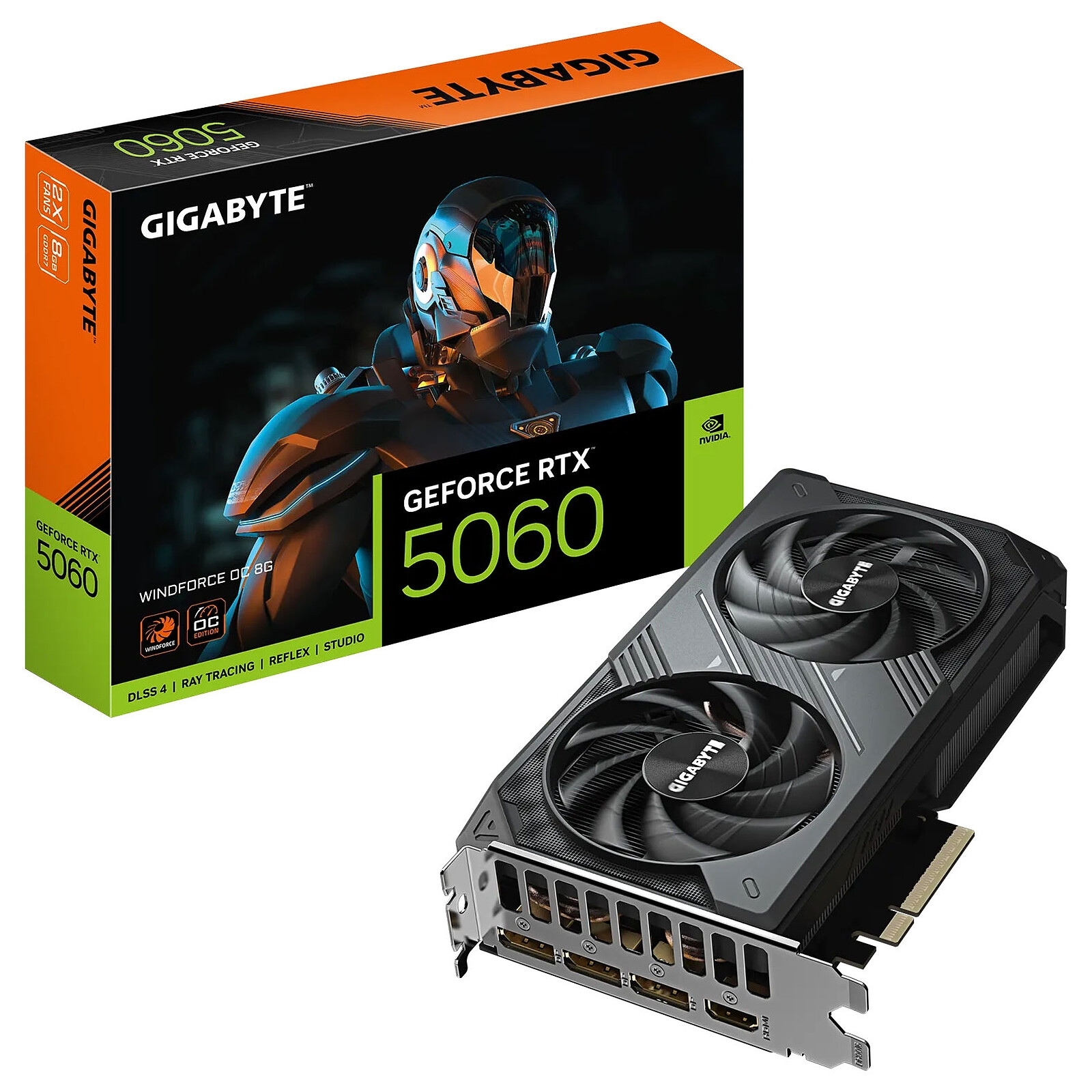 Aucune photo du produit Gigabyte GeForce RTX 5060 WINDFORCE OC 8G