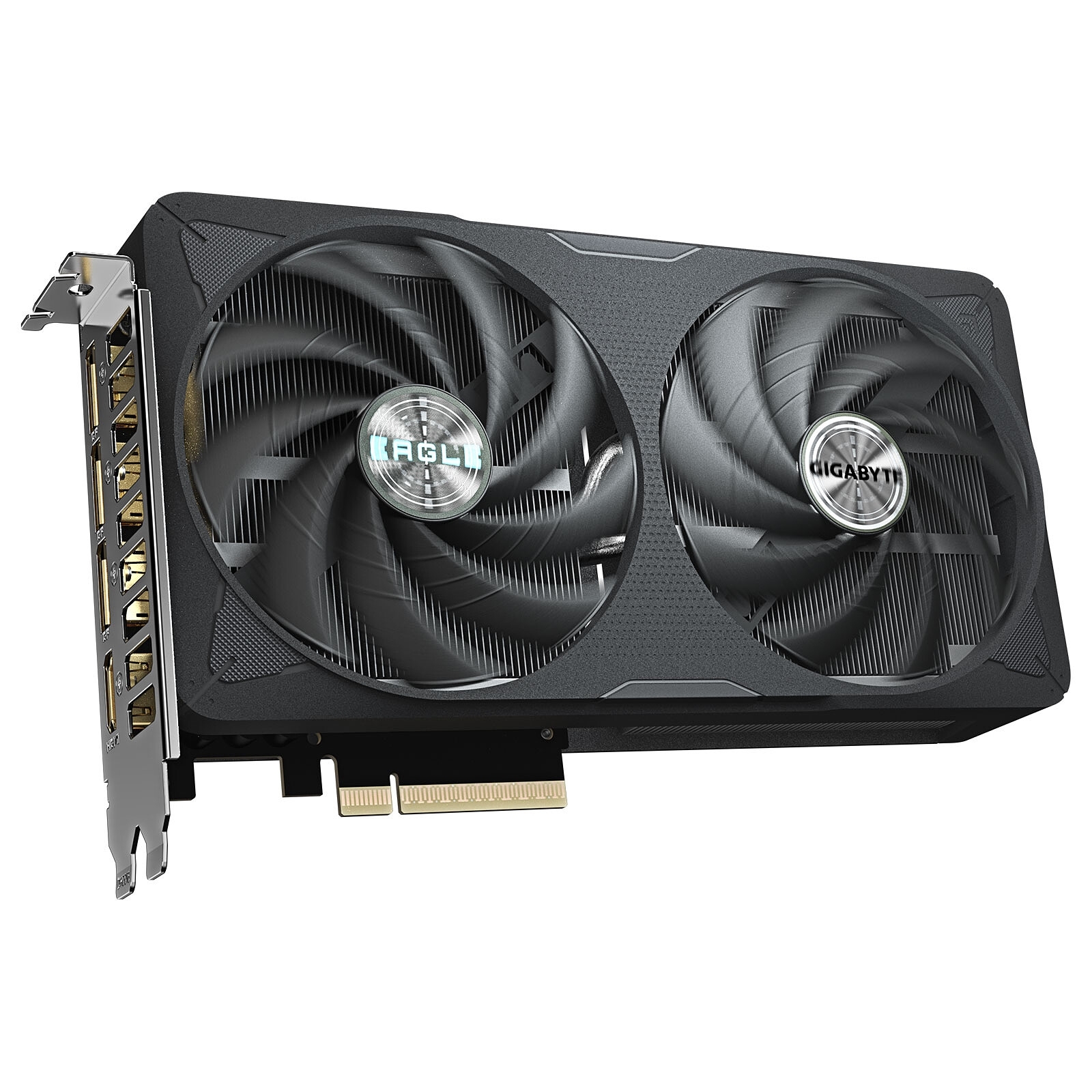GIGABYTE GeForce RTX 5060 Ti EAGLE OC 8G, 8 Go GDDR7, 128 bits, PCI-E 5.0, 2617 MHz, double ventilation, 3 x DisplayPort, 1 x HDMI.