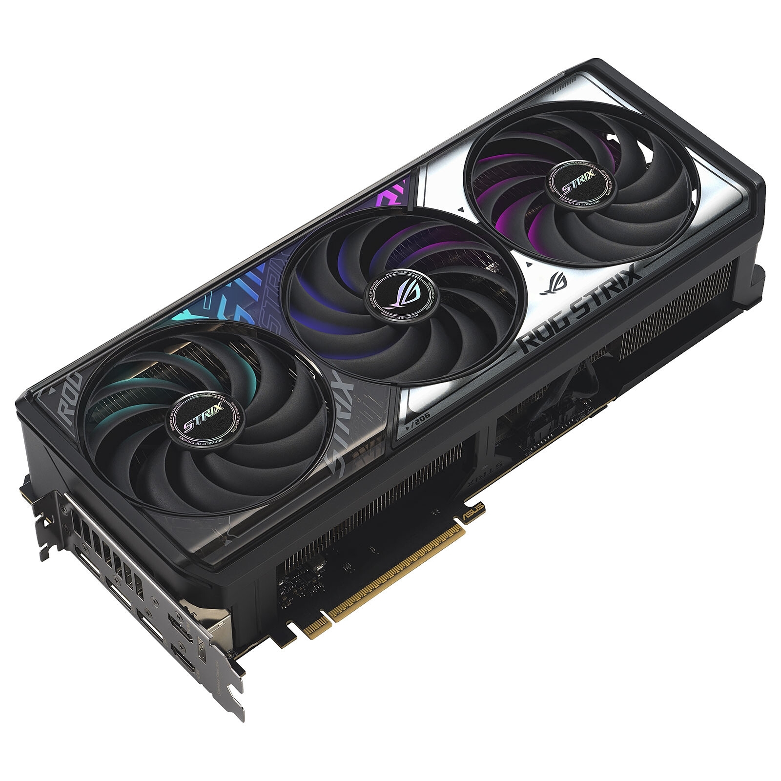 ASUS ROG -STRIX-RTX5070-O12G-GAMING, Geforce RTX 5070, 12 Go de RAM, Triple ventilation, 2 x HDMI, 3 x DisplayPort.