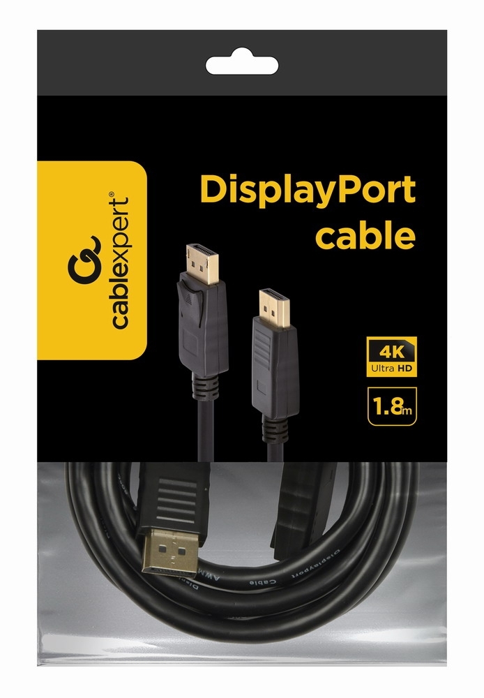 Cable DisplayPort / DisplayPort 4K 1.8M.