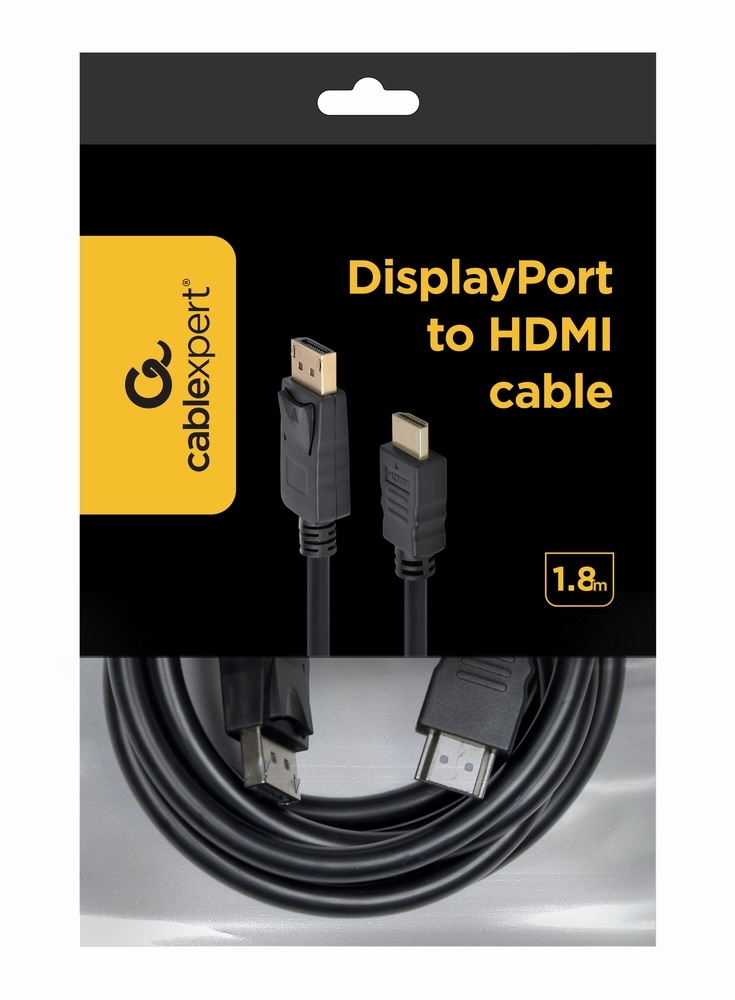 Cable displayPort vers HDMI 4K, 60Hz, 1.8M.